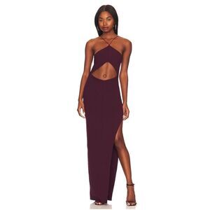 NWT Not Yours to Keep Angela Gown in Plum, Size Medium